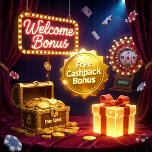 Přehled casino bonusů - registrační bonus, free spiny, cashback
